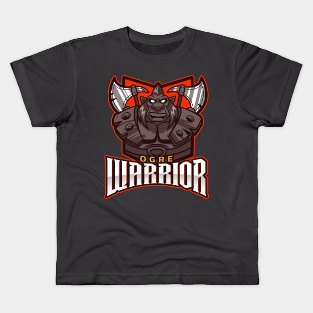 Ogre Warrior Kids T-Shirt by SomebodyShirts